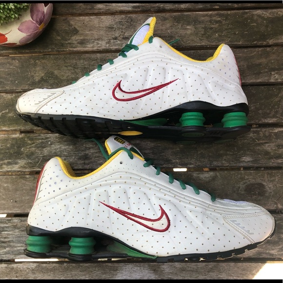 nike shox r4 green